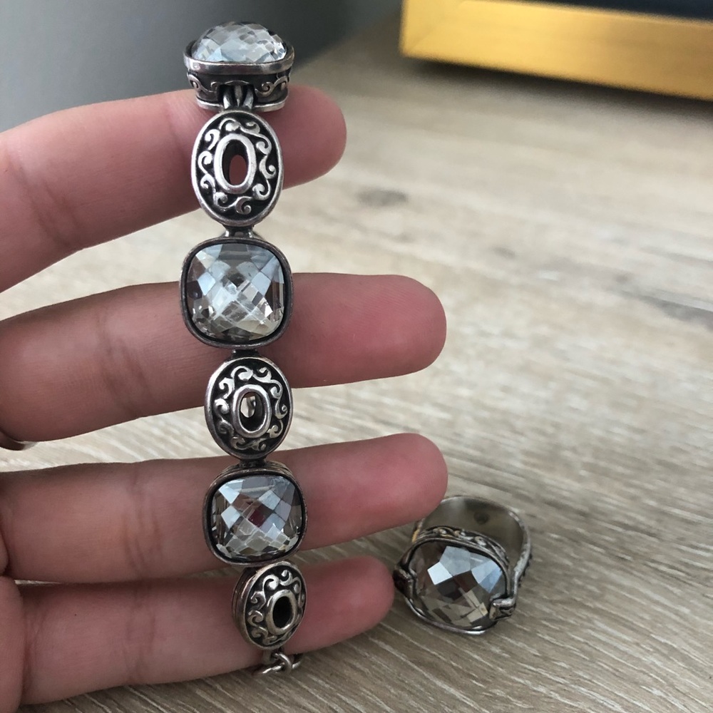 Brighton Jewelry bracelet and matching ring.